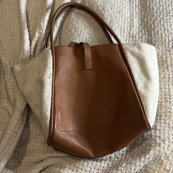 Unbillion light brown faux leather sheep detail hand bag - Picture 4 of 6